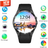 2016 Lemfo KW88 MTK6580 Android 5.1 OS Smart Watch Phone 400*400 Screen quad core smartwatch Support SIM pedometer heart rate