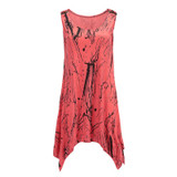 VOLOCEAN 2018 New Women T Shirt Sleeveless T-shirts For Women Print T Shirt Woman Plus Size Casual Female T-shirt