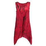 VOLOCEAN 2018 New Women T Shirt Sleeveless T-shirts For Women Print T Shirt Woman Plus Size Casual Female T-shirt