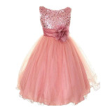 Vogue Toddler Baby Girl Princess Dress Sleeveless Sequin Flower Tulle Tutu Dress Vogue Toddler Baby Girl Princess Dress Sleeveless Sequin Flower Tulle Tutu Dress