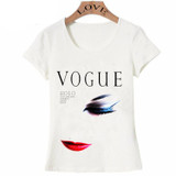 VOGUE T-Shirt Women Kawaii cute girl T shirt Female short sleeve princess Clothing Funny cartoon summer Top fashion lady Tees VOGUE T-Shirt Women Kawaii cute girl T shirt Female short sleeve princess Clothing Funny cartoon summer Top fashion lady Tees