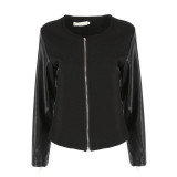 Vogue Women Casual Slim Coat Jacket OL Lady Zipper Blazer Suit Outwear Coat Tops