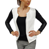 Vogue Women Casual Slim Coat Jacket OL Lady Zipper Blazer Suit Outwear Coat Tops