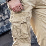 Vogue Anmi.Cargo Pants Fashion Men Pants Winter Cotton Military Pants Men Straight Casual Pants Casual Men's Trousers Size 38 40