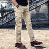 Vogue Anmi.Cargo Pants Fashion Men Pants Winter Cotton Military Pants Men Straight Casual Pants Casual Men's Trousers Size 38 40