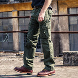 Vogue Anmi.Cargo Pants Fashion Men Pants Winter Cotton Military Pants Men Straight Casual Pants Casual Men's Trousers Size 38 40