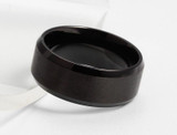 Vnox 316l stainless steel men ring 8mm black &amp; silver &amp; gold-color rings for women men jewelry
