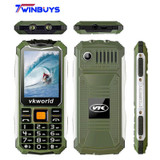 VKworld Stone V3S Cell Phone 2.4" Dual SIM Slot Bluetooth Daily Waterproof 21 Keys Mobile Phone Anti-Low Temperature 2G 2200mAh