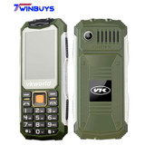 VKworld Stone V3S Cell Phone 2.4" Dual SIM Slot Bluetooth Daily Waterproof 21 Keys Mobile Phone Anti-Low Temperature 2G 2200mAh
