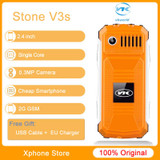 VKworld Stone V3S Anti-Low Temperature Daily Waterproof Shockproof Dustproof 2.4 inch 21 Keys Dual LED Light FM Mobile Phone