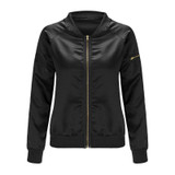 New 2016 Spring Autumn Women Basic Coats Bomber Jacket Women Slim Zipper Long Sleeve Satin Chaquetas Mujer Jaqueta Feminina