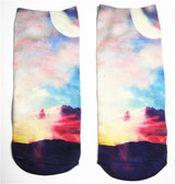 New 2016 New arrival Funny Aliens 3D Print sock Women's Girls Low Cut Ankle Socks Cute banana Cotton Hosiery Printed Sock