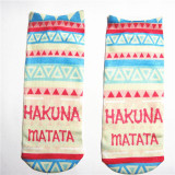 New 2016 New arrival Funny Aliens 3D Print sock Women's Girls Low Cut Ankle Socks Cute banana Cotton Hosiery Printed Sock