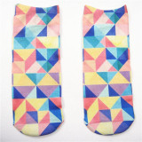 New 2016 New arrival Funny Aliens 3D Print sock Women's Girls Low Cut Ankle Socks Cute banana Cotton Hosiery Printed Sock