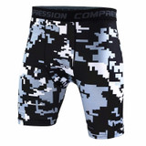New 2016 Mens Fitness Camo Compression Shorts Bermuda Brand Clothing Camouflage Casual Sportwear Tights Short Pants Men Homme