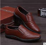 New 2016 Genuine Leather Men shoes Handmade Oxford Shoes For Men Flats Slip-on Men Casual Shoes Free Shipping