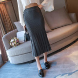 New 2016 Fashion Autumn Winter Women Skirt High Waist Elastic Sexy Pleated Maxi Long Skirts Womens Lady Skirts Female New 2016 Fashion Autumn Winter Women Skirt High Waist Elastic Sexy Pleated Maxi Long Skirts Womens Lady Skirts Female