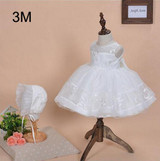 New 2016 Baby Girls Christening Gowns tutu Dress Newborn Flower Girl Dresses Infant Princess Girls' Party Lace Dress for Wedding