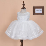 New 2016 Baby Girls Christening Gowns tutu Dress Newborn Flower Girl Dresses Infant Princess Girls' Party Lace Dress for Wedding