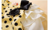 New 2016 autumn /spring children clothing girls polka dot dress long-sleeve kids girls princess dress