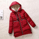 New 2015 Winter Women Wadded Jacket Red Female Outerwear Plus Size 5XL Thickening Casual Down Cotton Wadded Coat Women Parkas