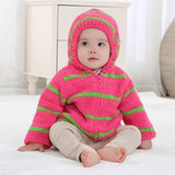new 2015 spring autumn jacket baby clothing chenille cardigan baby outerwear children hoodies striped coat kids jackets &amp; coats