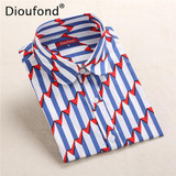 Dioufond Red Rose Shirt Print Women 2017 New Spring Cotton Long Sleeve Women Blouses Fashion Tops Blusas Femininas Plus Size Dioufond Red Rose Shirt Print Women 2017 New Spring Cotton Long Sleeve Women Blouses Fashion Tops Blusas Femininas Plus Size