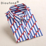 Dioufond Red Rose Shirt Print Women 2017 New Spring Cotton Long Sleeve Women Blouses Fashion Tops Blusas Femininas Plus Size Dioufond Red Rose Shirt Print Women 2017 New Spring Cotton Long Sleeve Women Blouses Fashion Tops Blusas Femininas Plus Size