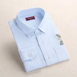 Dioufond Print Cat Embroidery on Pocket Shirts Lady 2017 Spring New Fashion White Navy Casual Blouse Shirts Long Sleeve Blouse