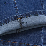 2017 spring and summer men's elastic jeans straight Slim thin section young men loose casual long pants Men's jeans 41