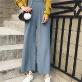 2017 spring and summer high waist straight chiffon pleated wide leg pants loose casual pants female fold women pants