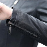 2017 spring and autumn women's short paragraph Slim small jacket Ms. leather jacket women black motorcycle jackets and coats 5XL