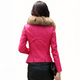 2017 Spring And Autumn Real Fur Women's Leather Jacket Slim Motorcycle Outerwear Coats Female Short Leather Coat Fashion Suede