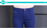 2017 spring and autumn new Fashion casual female women girls tight Elastic plus size Multicolor soft jeans clothing clothes