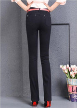 2017 spring and autumn new Fashion casual female women girls tight Elastic plus size Multicolor soft jeans clothing clothes