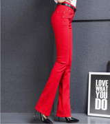 2017 spring and autumn new Fashion casual female women girls tight Elastic plus size Multicolor soft jeans clothing clothes