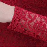 2017 Spring Autumn Women Tops Fashion Lace Blouse Long Sleeve Slim Body Floral Shirt Elegant Plus Size Lace Top blusas femininas 2017 Spring Autumn Women Tops Fashion Lace Blouse Long Sleeve Slim Body Floral Shirt Elegant Plus Size Lace Top blusas femininas