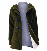 2017 Spring Autumn Women Slim fit Wool blended Mid Long Coat Thin Jacket Hooded Outwears Zipper Hoodie Overcoats Plus Size 6XL