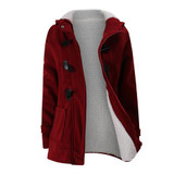 2017 Spring Autumn Women Slim fit Wool blended Mid Long Coat Thin Jacket Hooded Outwears Zipper Hoodie Overcoats Plus Size 6XL