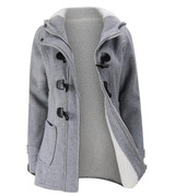 2017 Spring Autumn Women Slim fit Wool blended Mid Long Coat Thin Jacket Hooded Outwears Zipper Hoodie Overcoats Plus Size 6XL