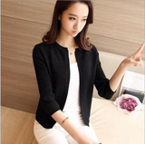 2017 Spring Autumn Sweater Women Cardigan Knitted Sweater Coat Crochet Female Casual Coats feminino Woman Cardigans Short Tops