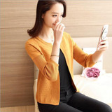 2017 Spring Autumn Sweater Women Cardigan Knitted Sweater Coat Crochet Female Casual Coats feminino Woman Cardigans Short Tops