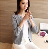 2017 Spring Autumn Sweater Women Cardigan Knitted Sweater Coat Crochet Female Casual Coats feminino Woman Cardigans Short Tops