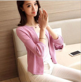 2017 Spring Autumn Sweater Women Cardigan Knitted Sweater Coat Crochet Female Casual Coats feminino Woman Cardigans Short Tops