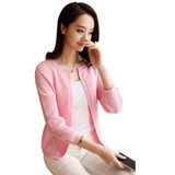 2017 Spring Autumn Sweater Women Cardigan Knitted Sweater Coat Crochet Female Casual Coats feminino Woman Cardigans Short Tops