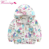 2017 Spring Autumn Outerwear Boys Girls Coat Children Hooded Jackets Outwear Kids Clothes Jacket Kids Windbreaker