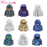 2017 Spring Autumn Outerwear Boys Girls Coat Children Hooded Jackets Outwear Kids Clothes Jacket Kids Windbreaker