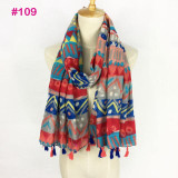 2017 Spring Autumn New Design Ethnic Style Voile Cotton Women Thin Long Shawl Scarf Woman Big Size Pashminas Wrap Hijab