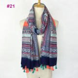2017 Spring Autumn New Design Ethnic Style Voile Cotton Women Thin Long Shawl Scarf Woman Big Size Pashminas Wrap Hijab