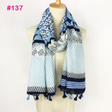 2017 Spring Autumn New Design Ethnic Style Voile Cotton Women Thin Long Shawl Scarf Woman Big Size Pashminas Wrap Hijab